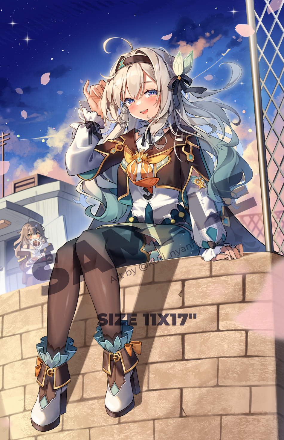 Art Print Firefly Sunset - Honkai Star Rail Poster — Kuri Nyann